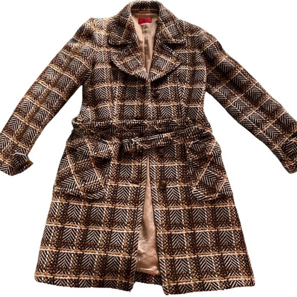 HUGO by Hugo Boss Wool Blend Belted Trench Coat – Size 38 (US6) - Picture 4 of 8